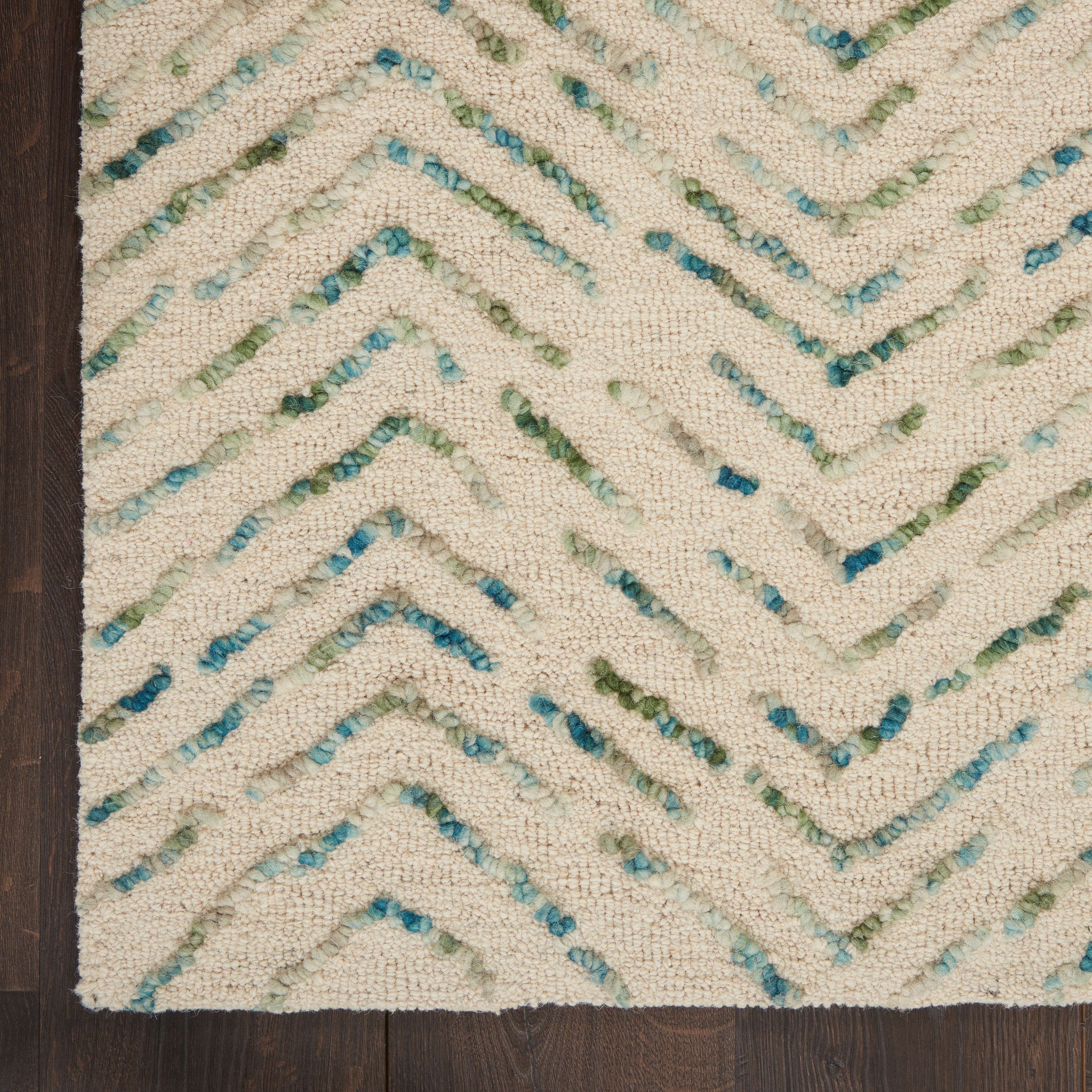 Nourison Colorado CLR02 Green/Ivory Large Rectangle Rug